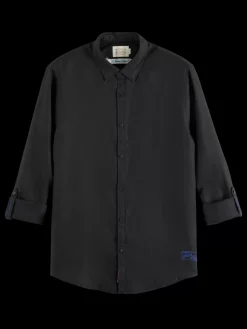 Linen shirt with roll-up-Scotch & Soda New