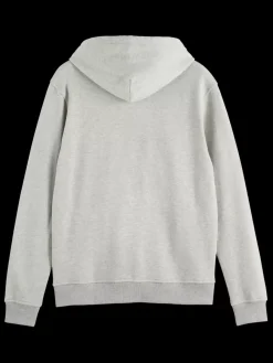 logo badge zip-through hoodie-Scotch & Soda Best