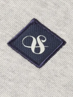 logo badge zip-through hoodie-Scotch & Soda Best