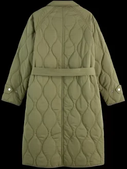 LONG QUILTED COAT-Scotch & Soda Online
