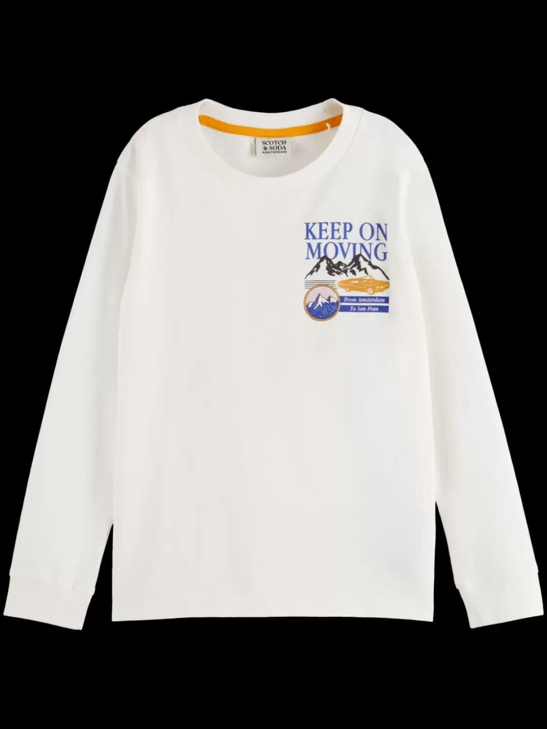 LONG-SLEEVED ARTWORK T-SHIRT-Scotch & Soda Online