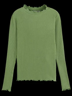 LONG-SLEEVED RIBBED T-SHIRT-Scotch & Soda Outlet