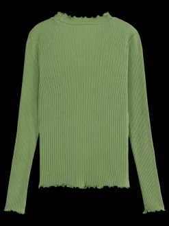 LONG-SLEEVED RIBBED T-SHIRT-Scotch & Soda Outlet