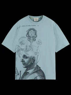 LOOSE FIT EMBASSY OF THE FREE MIND ARTWORK T-SHIRT-Scotch & Soda Fashion