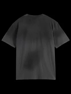 Loose fit irregular dyed artwork t-shirt-Scotch & Soda Discount