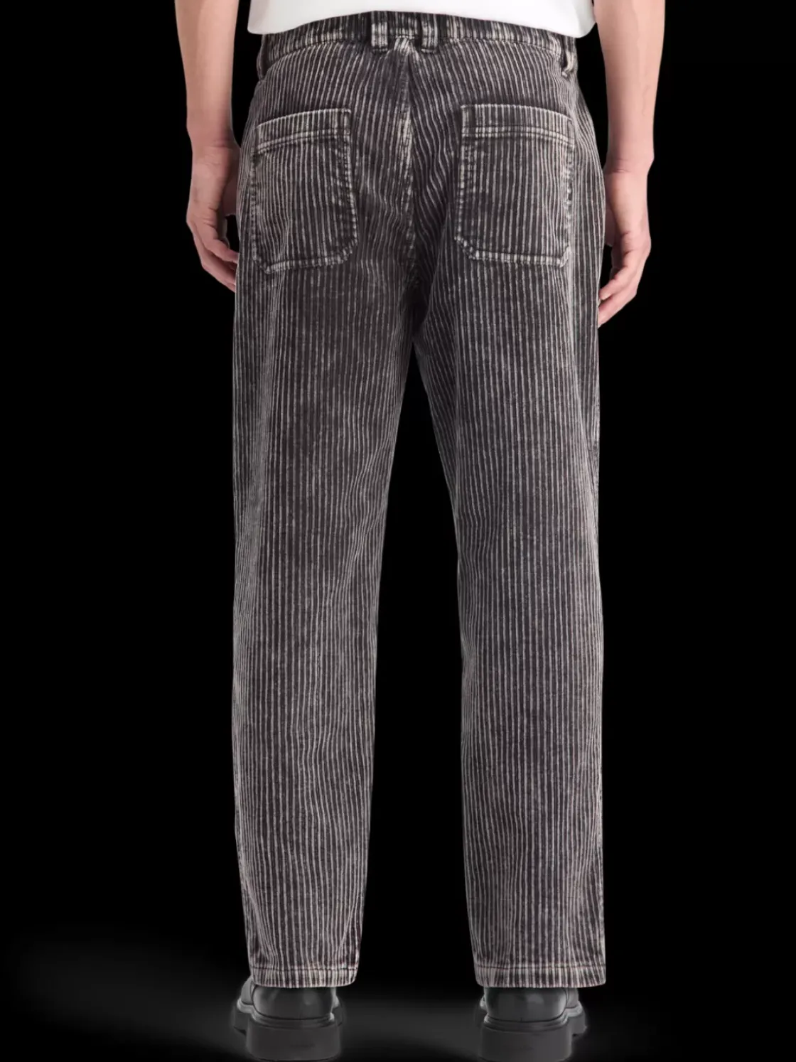 LOOSE TAPERED PLEATED WASHED CORDUROY CHINO-Scotch & Soda Online