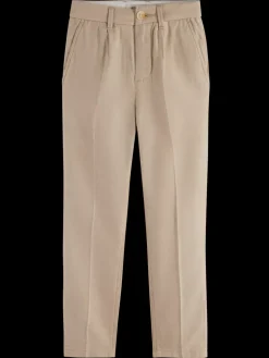 Loose-tapered-fit - cotton linen twill jogger-Scotch & Soda Sale