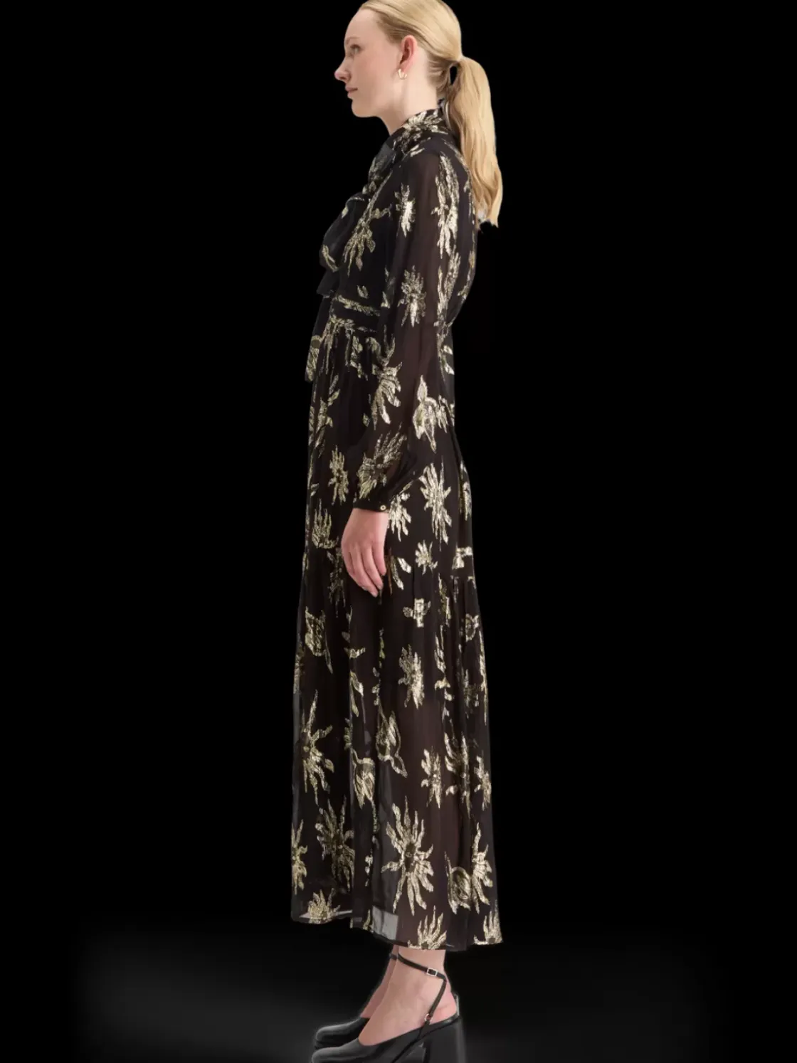 LUREX FIL COUPE MAXI DRESS-Scotch & Soda New