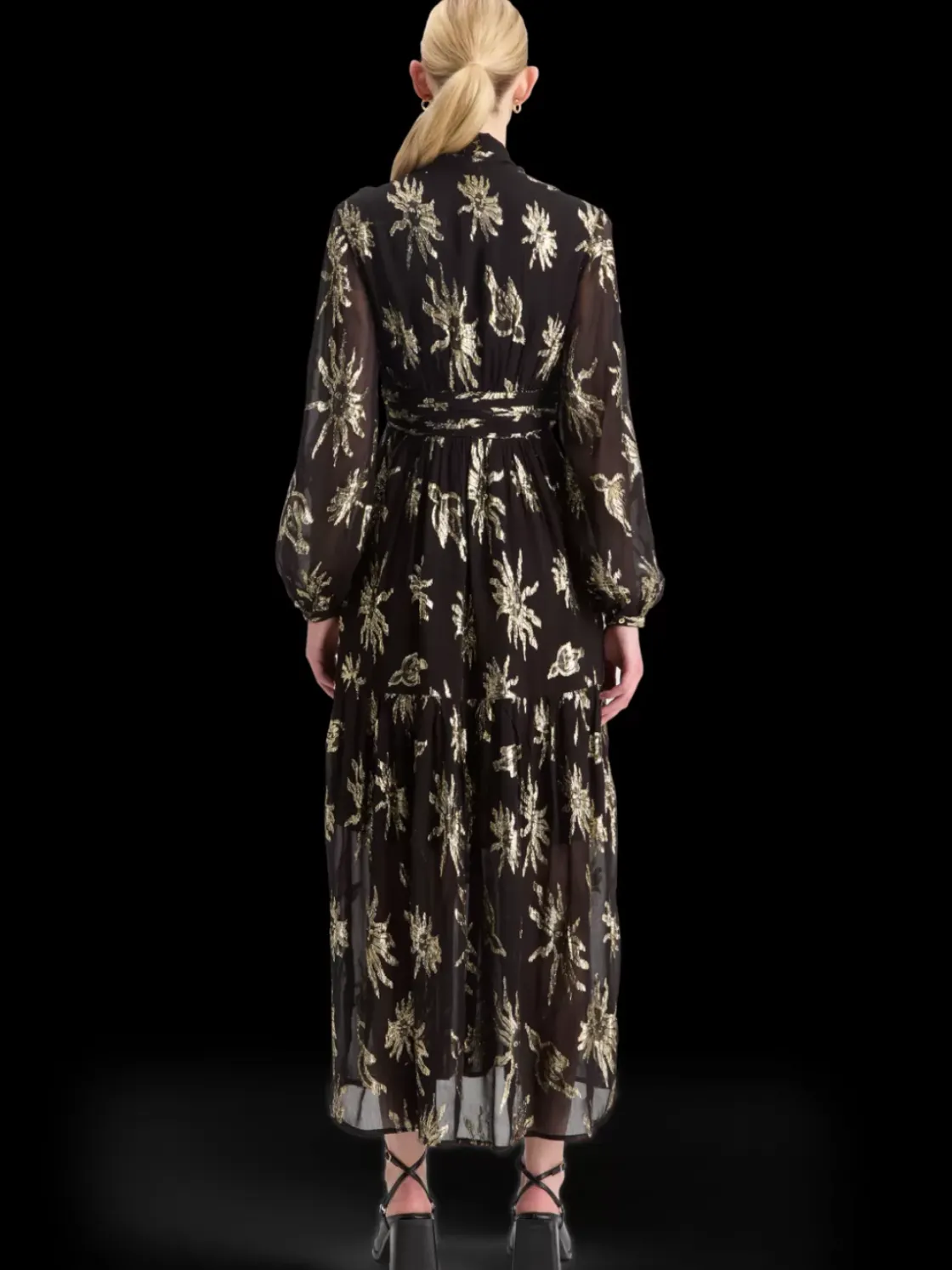 LUREX FIL COUPE MAXI DRESS-Scotch & Soda New