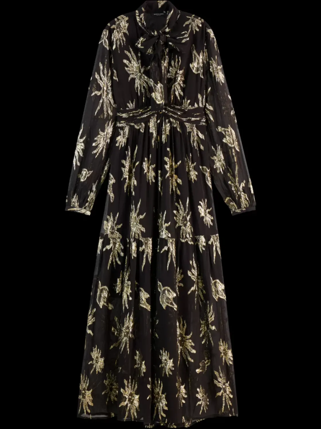 LUREX FIL COUPE MAXI DRESS-Scotch & Soda New