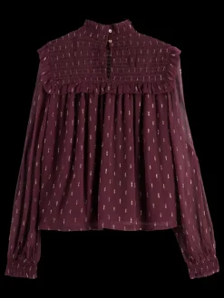 LUREX SMOCK TOP-Scotch & Soda Fashion