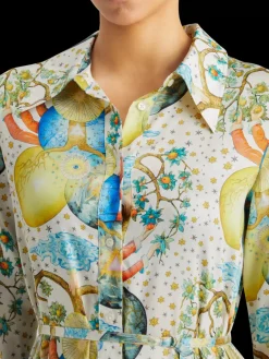 MAXI PLEATED DRESS EMBASSY OF THE FREE MIND PRINT-Scotch & Soda New