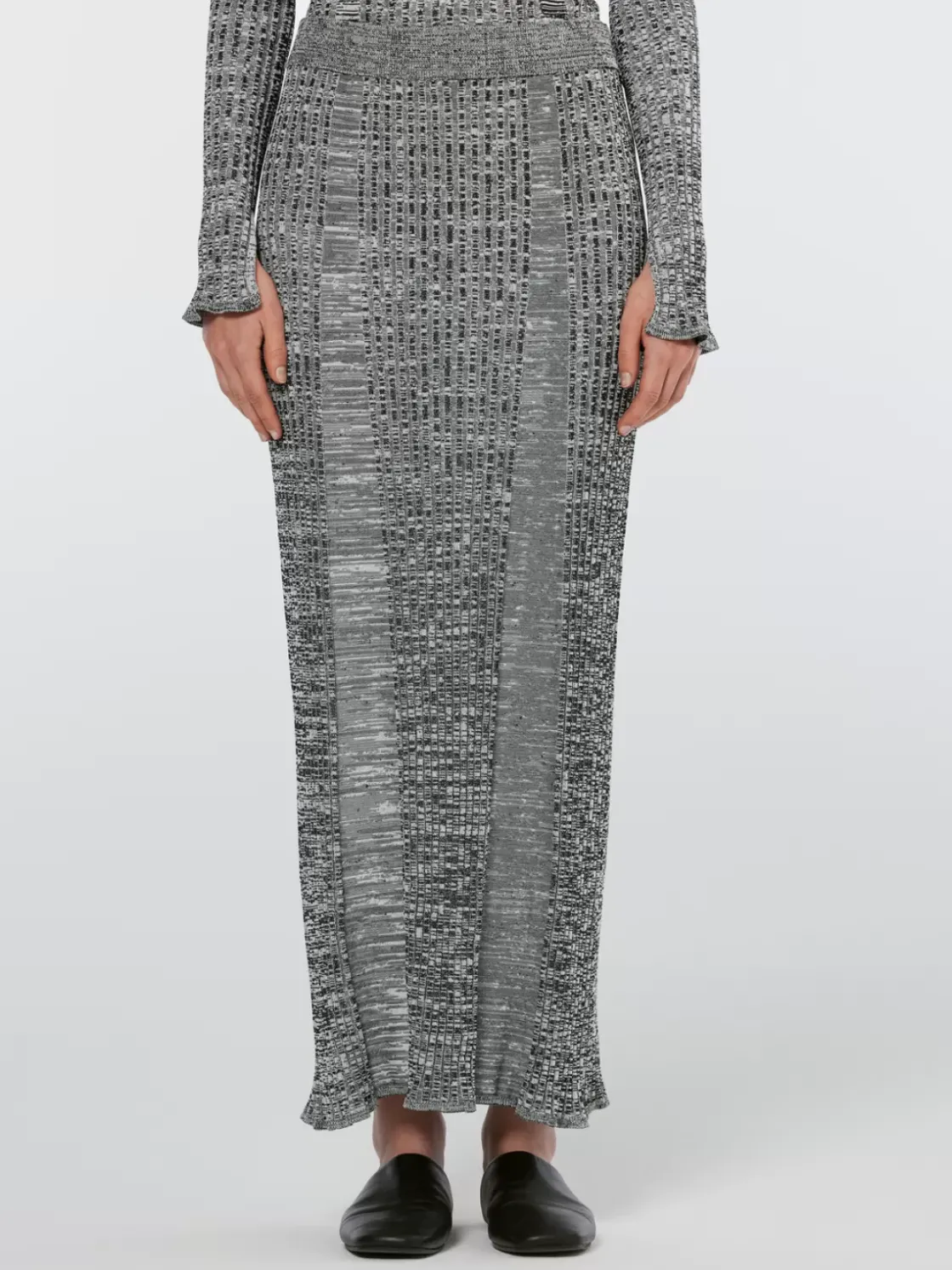 Maxi ribbed knitted skirt-Scotch & Soda Sale