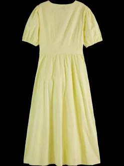 MIDI DRESS WITH BRODERIE ANGLAISE-Scotch & Soda Outlet