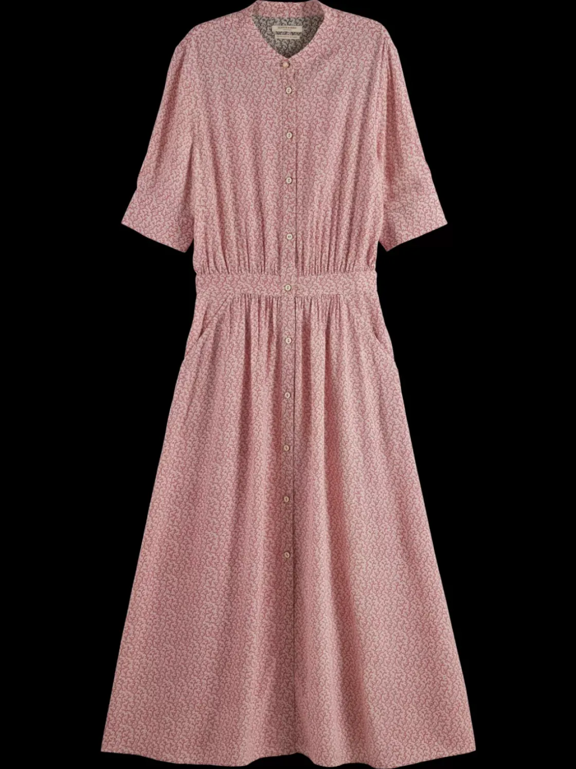 MIDI DRESS WITH BUTTON CLOSURE-Scotch & Soda Outlet