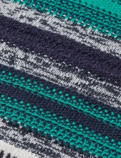 MIXED YARNS STRIPES EXTRA DROPPED SHOULDER SWEATER-Scotch & Soda Online