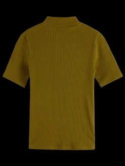 MOCK NECK RIB T-SHIRT-Scotch & Soda Discount