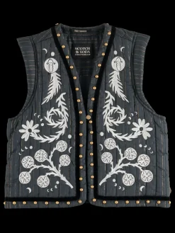 MYSTIC EMBROIDERY GILET-Scotch & Soda Hot