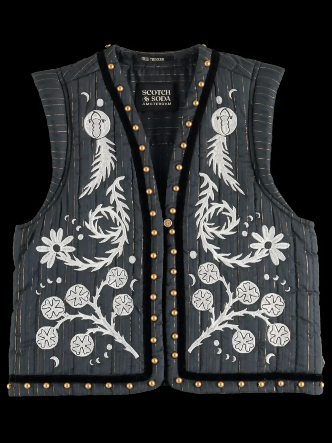 MYSTIC EMBROIDERY GILET-Scotch & Soda Hot