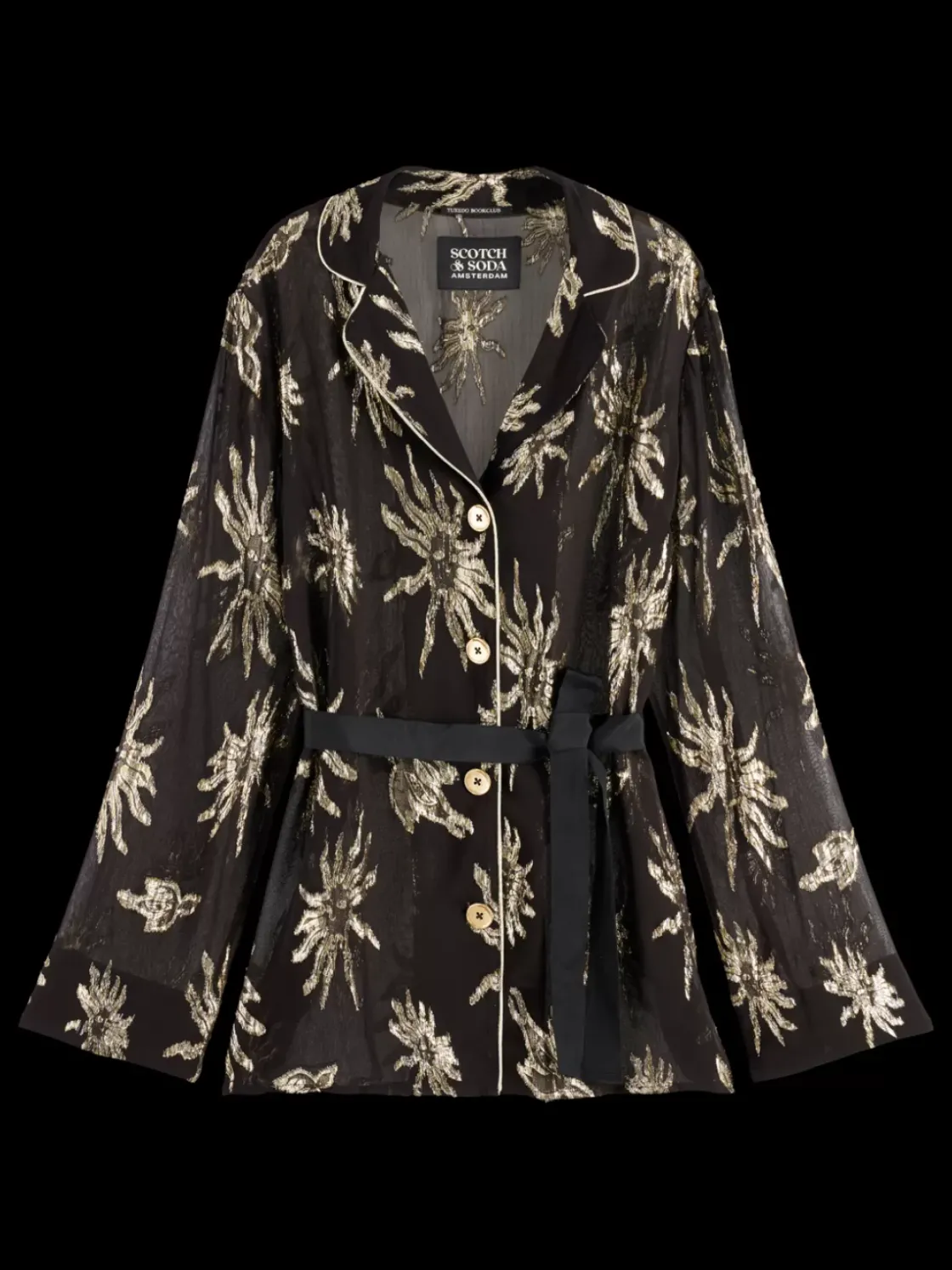 MYSTIC SKY LUREX PYJAMA BLAZER-Scotch & Soda Online