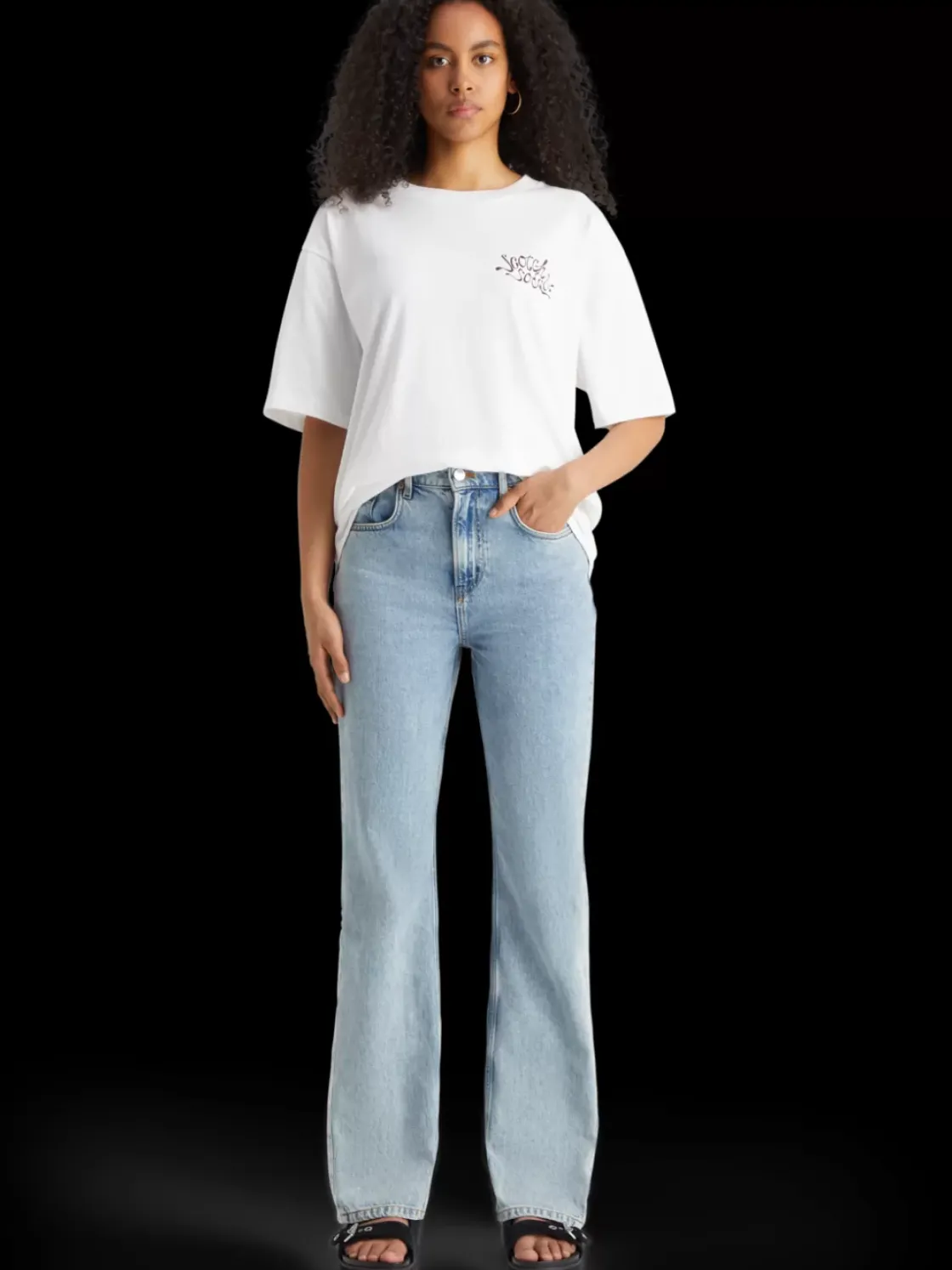 Oversized fit t-shirt with front and back artwork-Scotch & Soda Sale