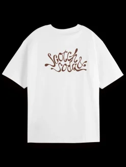 Oversized fit t-shirt with front and back artwork-Scotch & Soda Sale