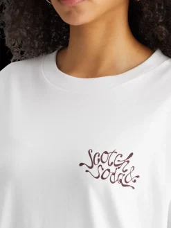 Oversized fit t-shirt with front and back artwork-Scotch & Soda Sale