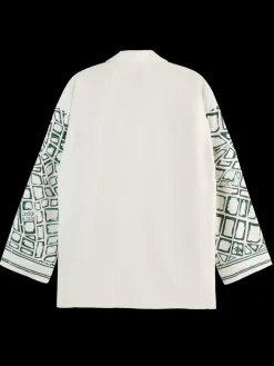 Oversized Placed Print Shirt-Scotch & Soda Best