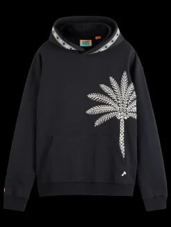 Palm tree embroidery hoodie-Scotch & Soda New