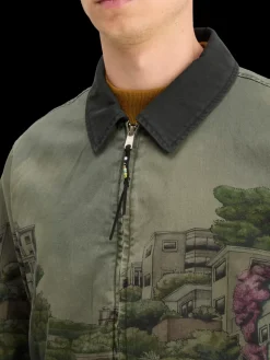 PHOTO-PRINTED TWILL COACH JACKET-Scotch & Soda New