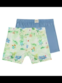 2PK MENS COTTON WOVEN BOXER BRIEF UNDERWEAR-Scotch & Soda Clearance