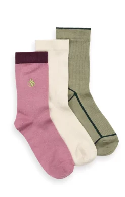 3PK WOMENS NON TERRY CREW-Scotch & Soda New