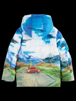 PLACED PRINT PADDED JACKET-Scotch & Soda Clearance
