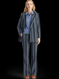 Pointelle collared knitted tee-Scotch & Soda Online