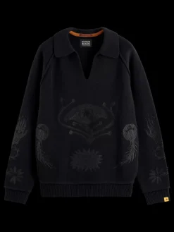POLO LONG SLEEVES  DROPPED SHOULDER SWEATER-Scotch & Soda Fashion