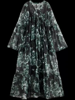 Printed Fil Coupe Maxi Dress-Scotch & Soda Outlet