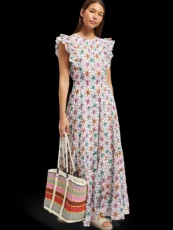 PRINTED MAXI COTTON VOILE DRESS-Scotch & Soda Outlet