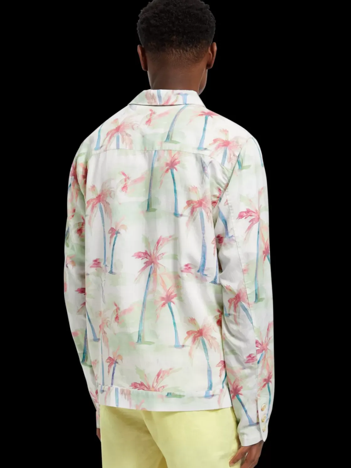 Printed tencel-hemp blouson-Scotch & Soda Online