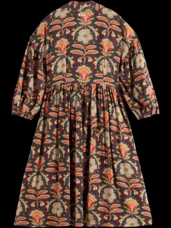 PRINTED VISCOSE MIDI DRESS-Scotch & Soda Discount