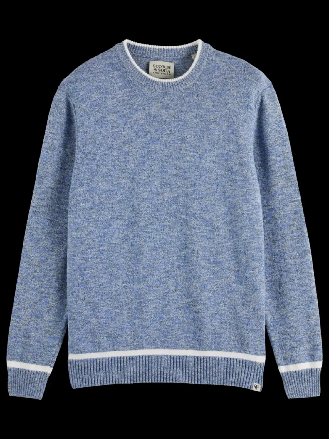 Regular crew neck cotton blend-Scotch & Soda Sale
