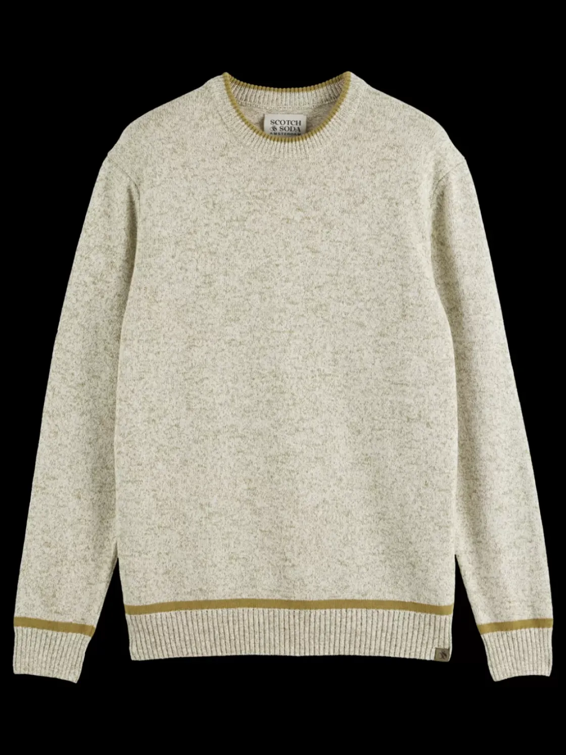 Regular crew neck cotton blend-Scotch & Soda Sale