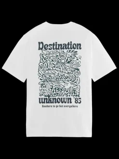 REGULAR FIT FRONT BACK ARTWORK T-SHIRT-Scotch & Soda Clearance