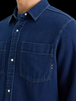 REGULAR FIT PREMIUM TWILL WASHED SHIRT-Scotch & Soda Fashion