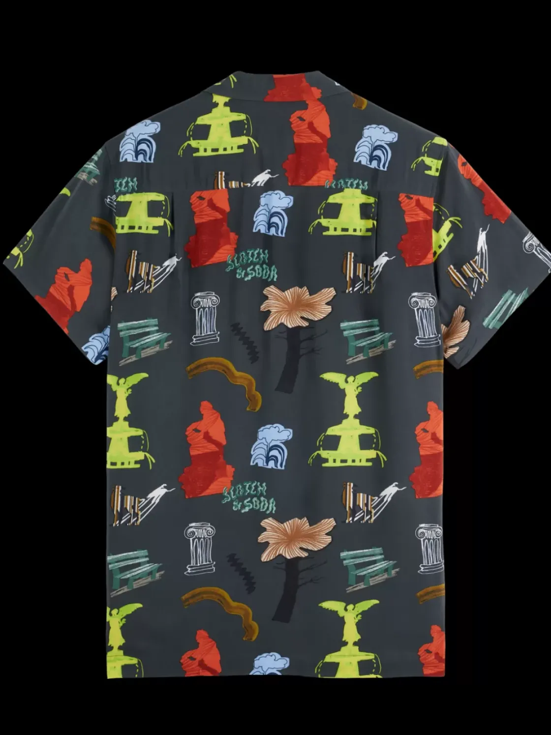 Regular fit short sleeve AOP viscose shirt-Scotch & Soda Sale