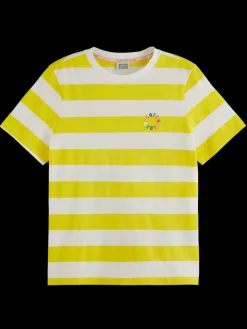 REGULAR FIT STRIPED ORGANIC COTTON T-SHIRT-Scotch & Soda Best
