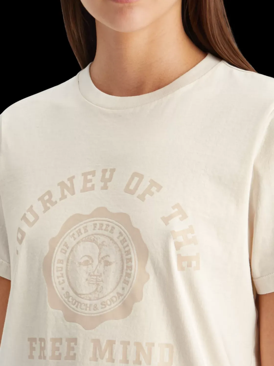 Regular fit t-shirt with front artwork-Scotch & Soda Discount