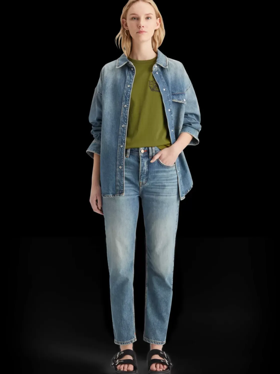 Regular fit t-shirt with small chest artwork-Scotch & Soda Sale