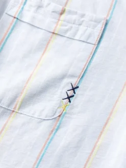 Regular fit yarn-dyed stripe cotton linen shirt-Scotch & Soda Outlet