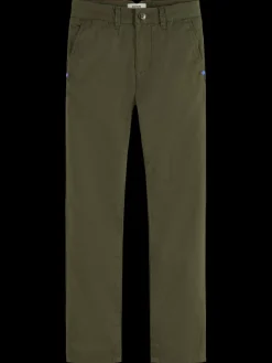 Regular slim-fit - peached pima cotton chino-Scotch & Soda Online