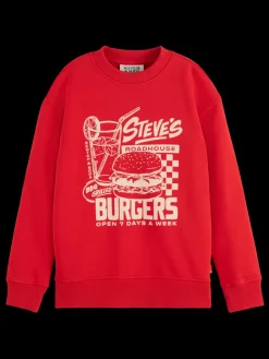 REGULAR-FIT ARTWORK CREWNECK-Scotch & Soda Online